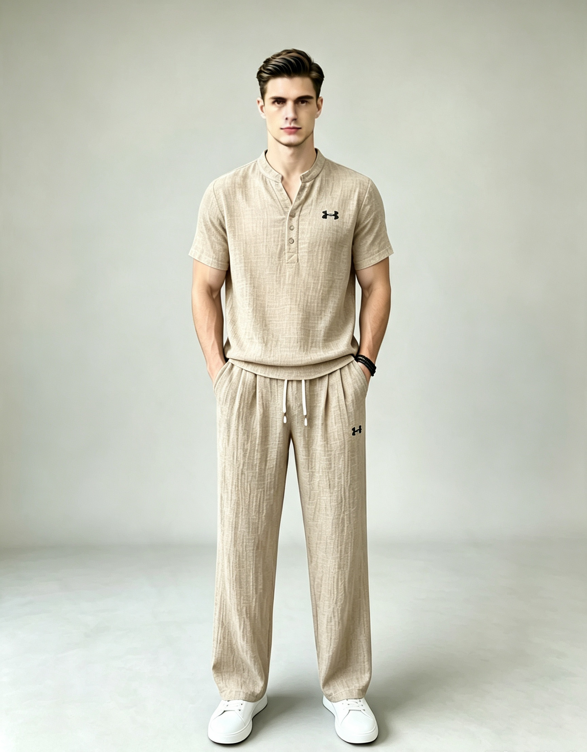 Men’s Summer Linen Matching Set